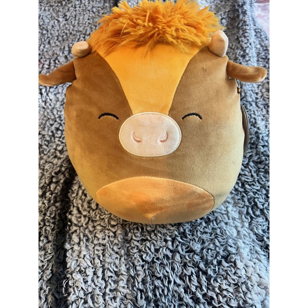 Squishmallows - 10" Quinick - Brown and Orange Cow -‎ NWT